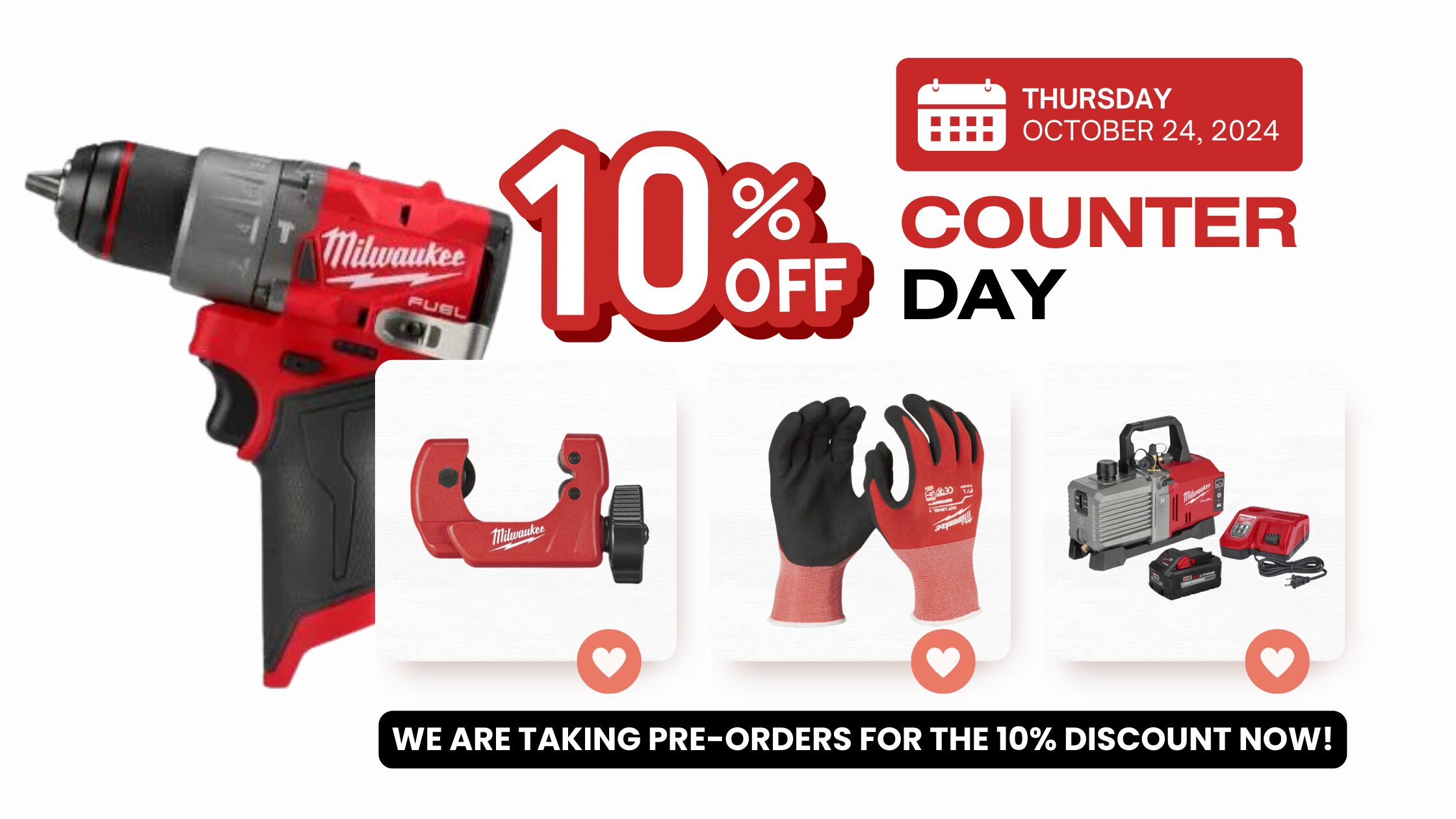 Milwaukee Tool Sale Starts October 1st